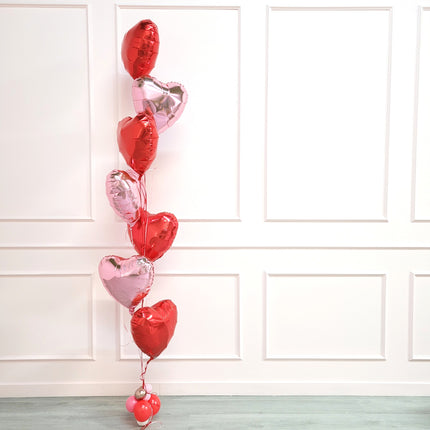 Valentine's Heart Foil Balloon Bunch!