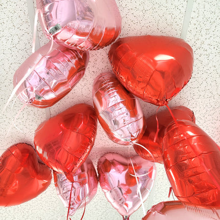 Heart Foil Helium Ceiling Balloons