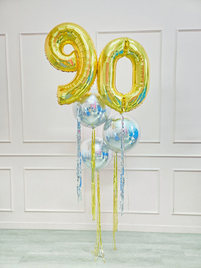 Number Orbz Balloon Bouquet