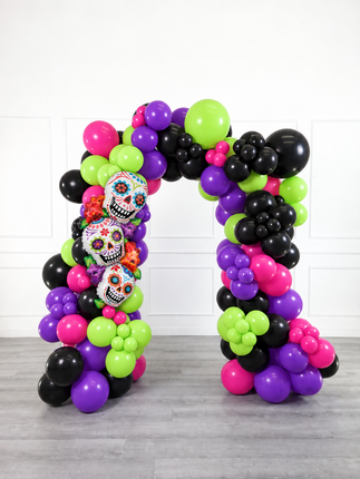 Halloween - Balloon Arch - Sugar Skull - Vibrant Fun