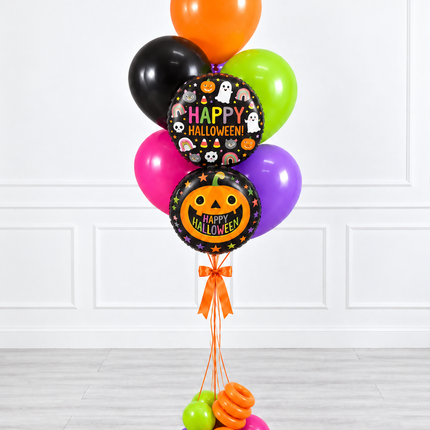 Halloween - Balloon Bunch - Happy Characters - Vibrant Fun (9 balloons)