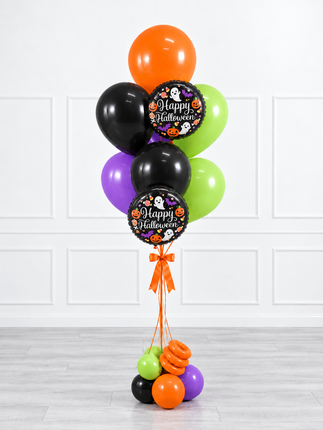 Halloween - Balloon Bunch - Happy Characters - Vibrant Fun (9 balloons)