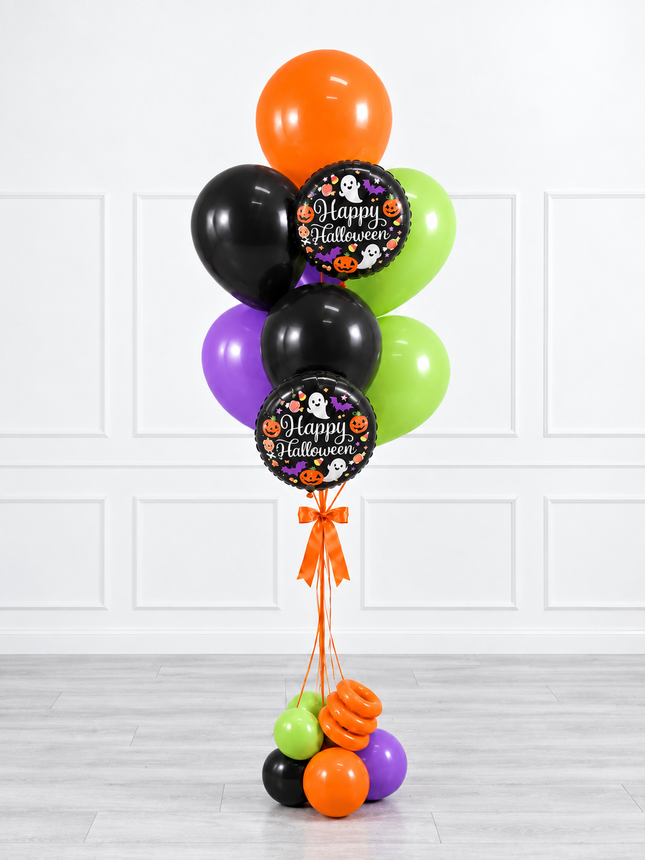 Halloween - Balloon Bunch - Happy Characters - Vibrant Fun (9 balloons)