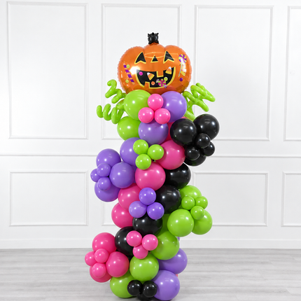 Halloween - Organic Balloon Column - Pumpkin - Vibrant Fun