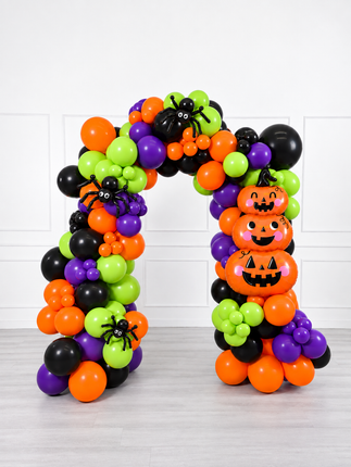 Halloween - Balloon Arch - Pumpkins and Spiders - Vibrant Fun - 1