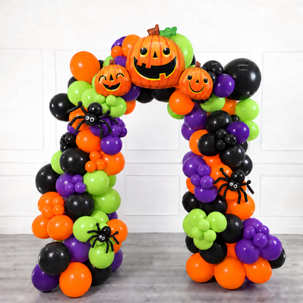 Halloween - Balloon Arch - Pumpkins and Spiders - Vibrant Fun - 2