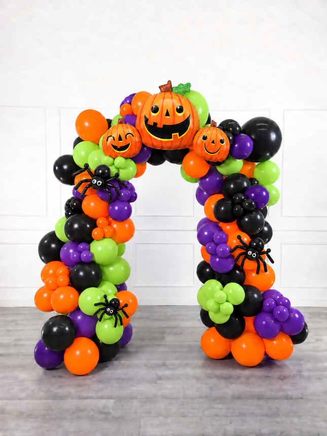 Halloween - Balloon Arch - Pumpkins and Spiders - Vibrant Fun - 2