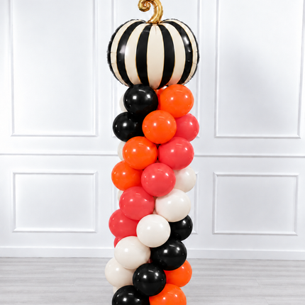 Halloween - Classic Balloon Column - Elegant Pumpkin - Black Orange