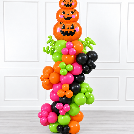 Halloween - Organic Balloon Column - Pumpkin Tower - Bright Fun