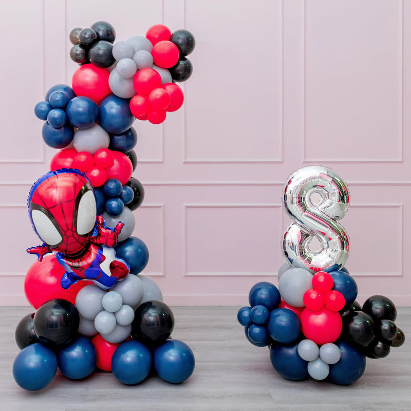 Superhero - Spiderman - Selfstanding Balloon Garland and stack-1
