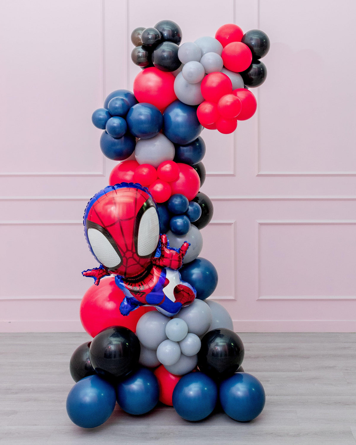 Superhero - Spiderman - Selfstanding Balloon Garland and stack-3