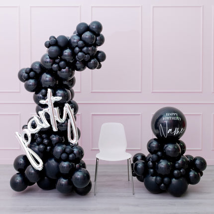 Balloon Garland Ready 2 Party - Black Party
