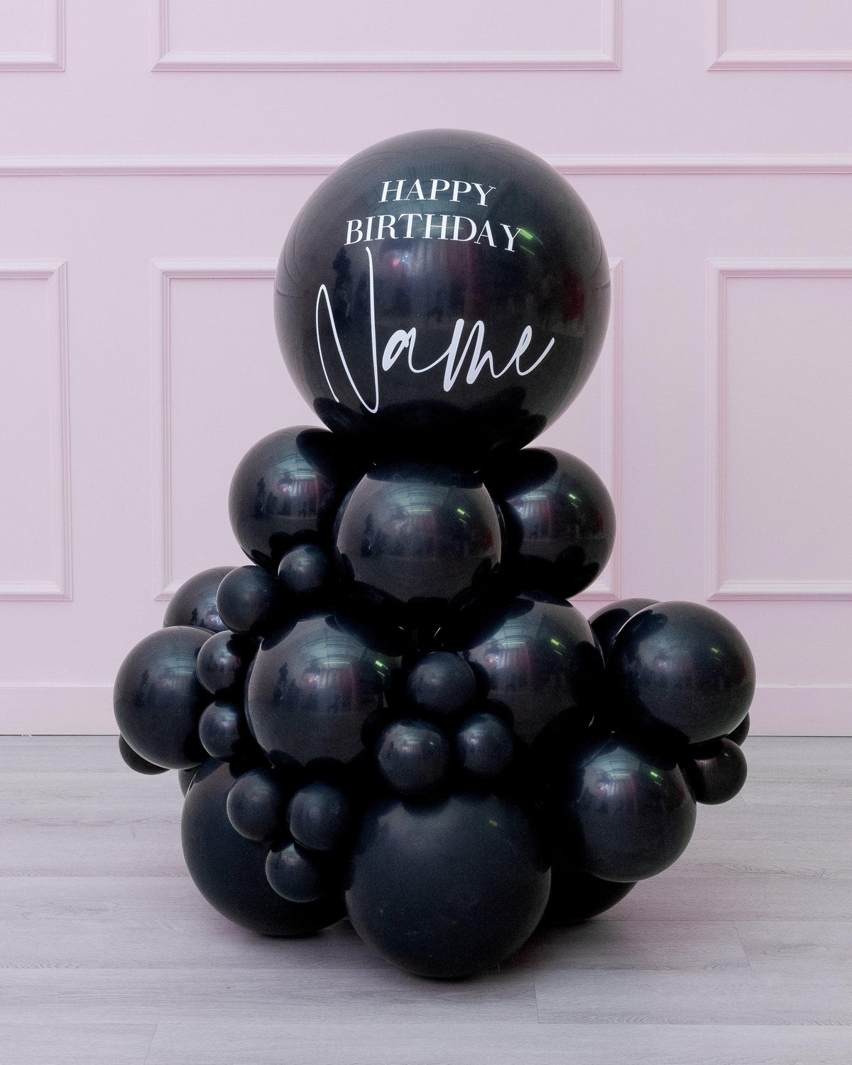 Midnight Luxe - Self-standing Balloon Garland & Personalized Balloon Stack with "Party" sign-5