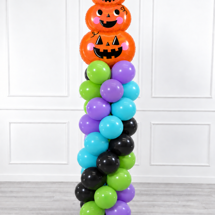 Halloween - Classic Balloon Column - Pumpkin Tower - Vibrant Fun Blue