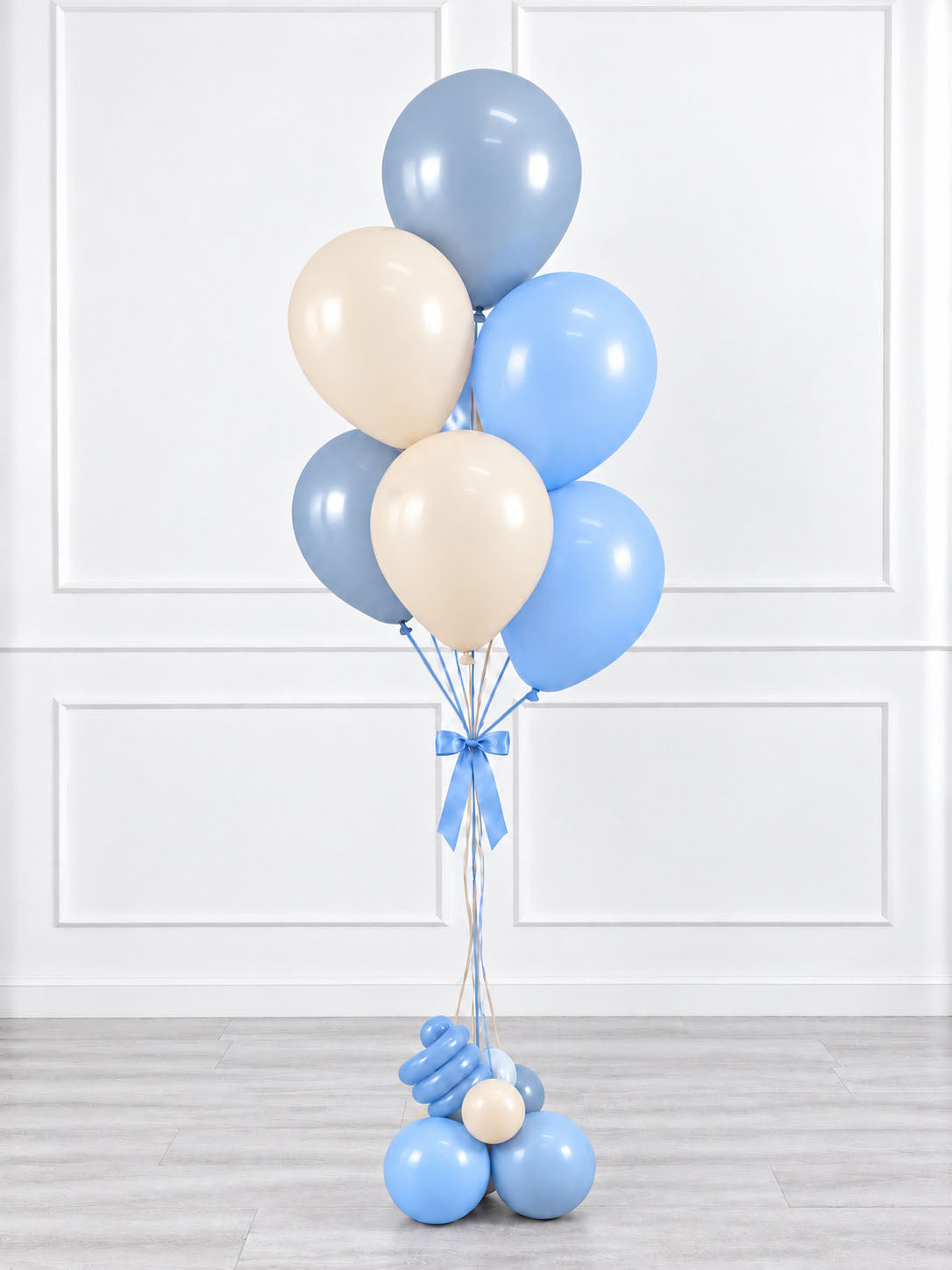 Ana Karina Balloons blue serenity balloon bunch plus