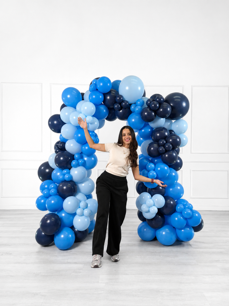 Ana Karina Balloons blue wonder organic balloon arch, additional product image