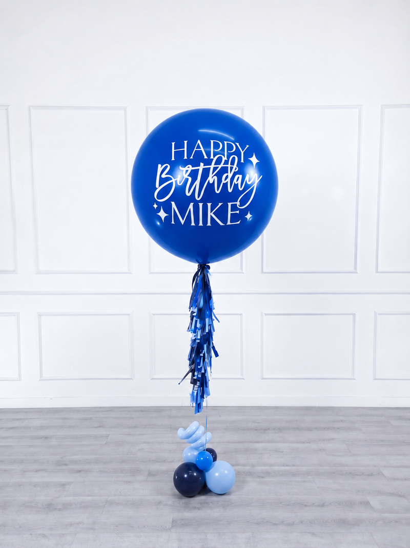 Ana Karina Balloons blue wonder personalized jumbo balloon, additional product image
