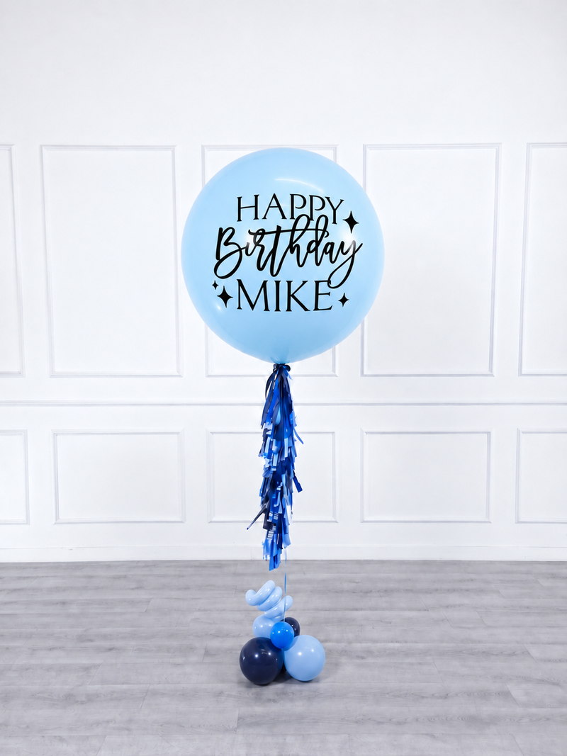 Ana Karina Balloons blue wonder personalized jumbo balloon, additional product image
