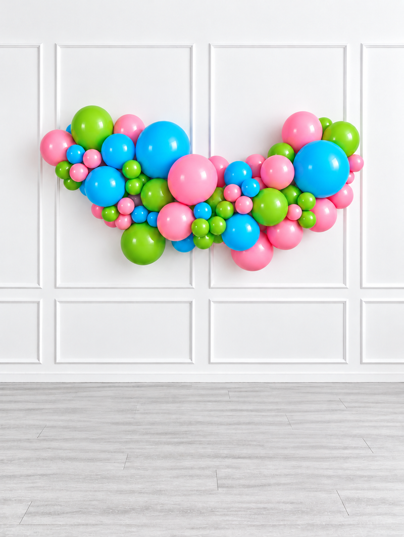 Ana Karina Balloons candy garden easy-hang organic balloon garland