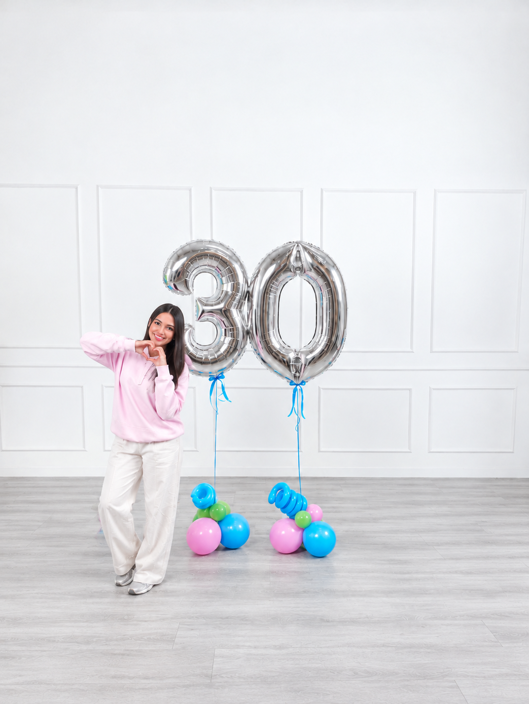 Ana Karina Balloons candy garden foil numbers, additional product image