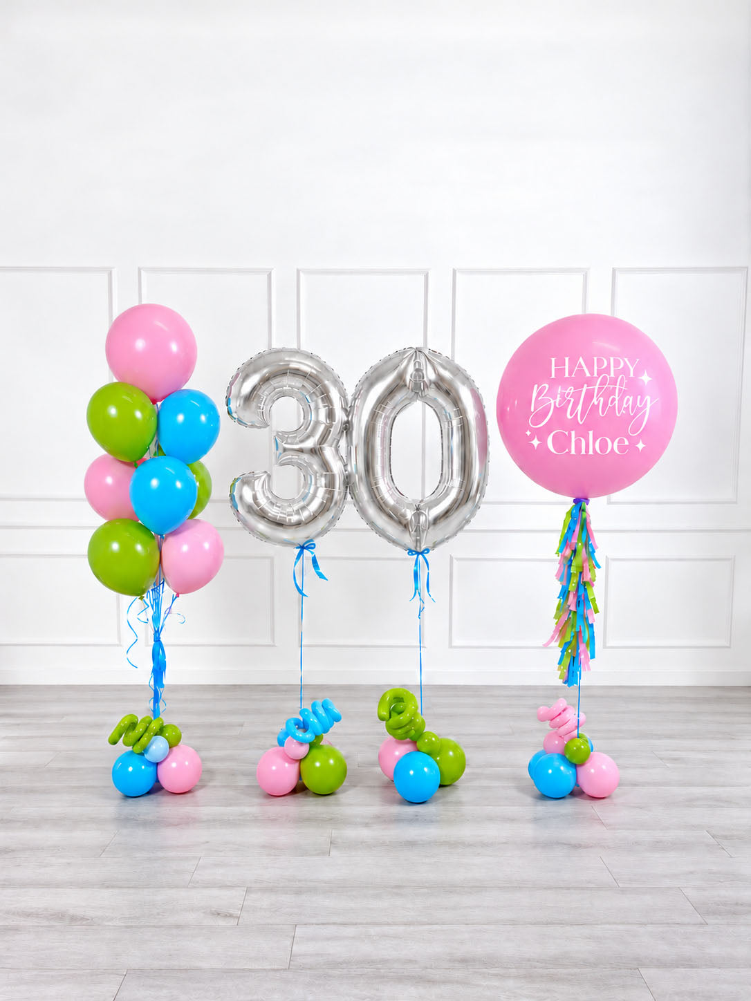 Ana Karina Balloons candy garden personalized birthday balloon set deluxe