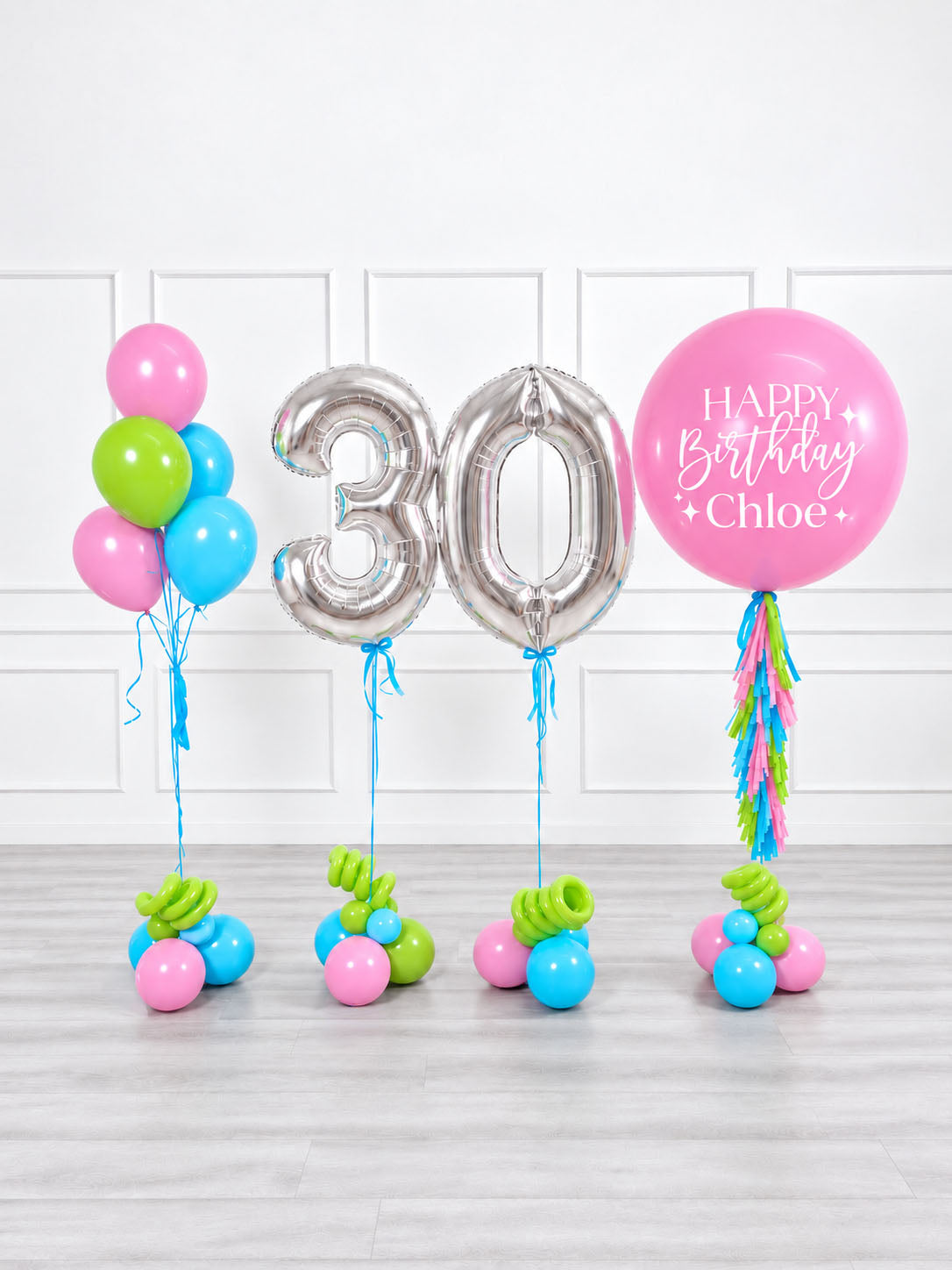 Ana Karina Balloons candy garden personalized birthday balloon set classic