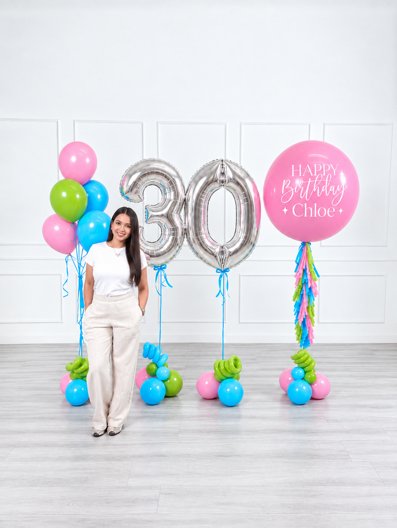 Ana Karina Balloons candy garden personalized birthday balloon set classic, additional product image