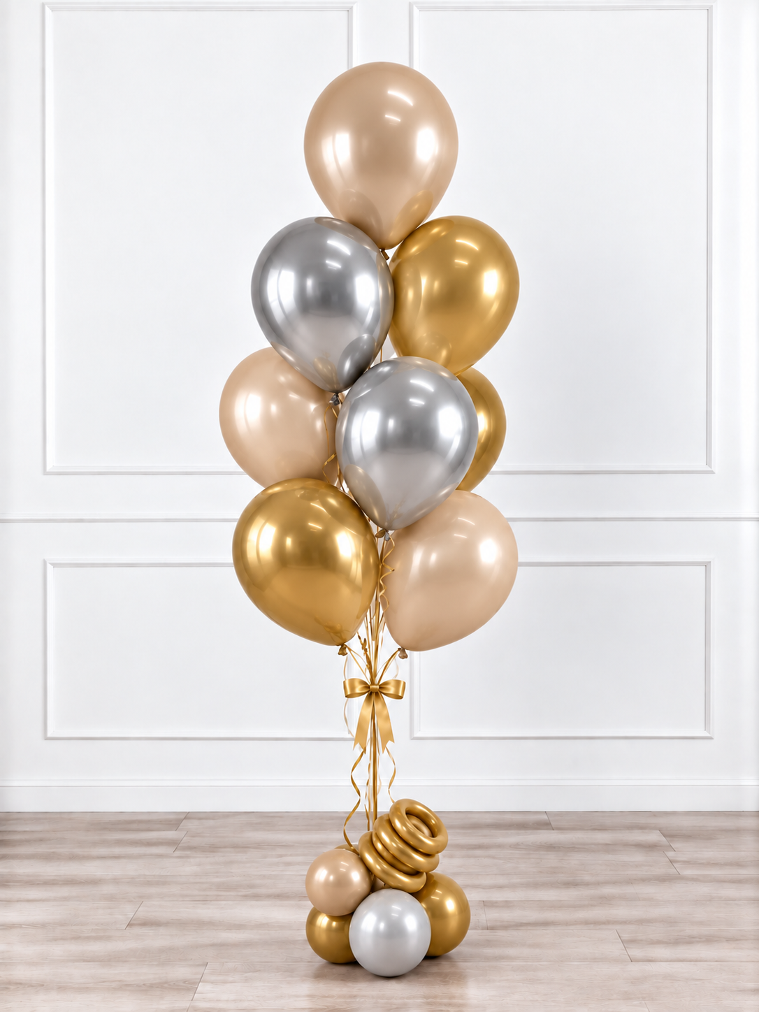 Ana Karina Balloons champagne glow balloon bunch deluxe
