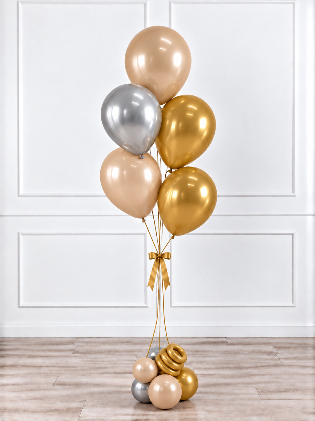 Ana Karina Balloons champagne glow balloon bunch classic