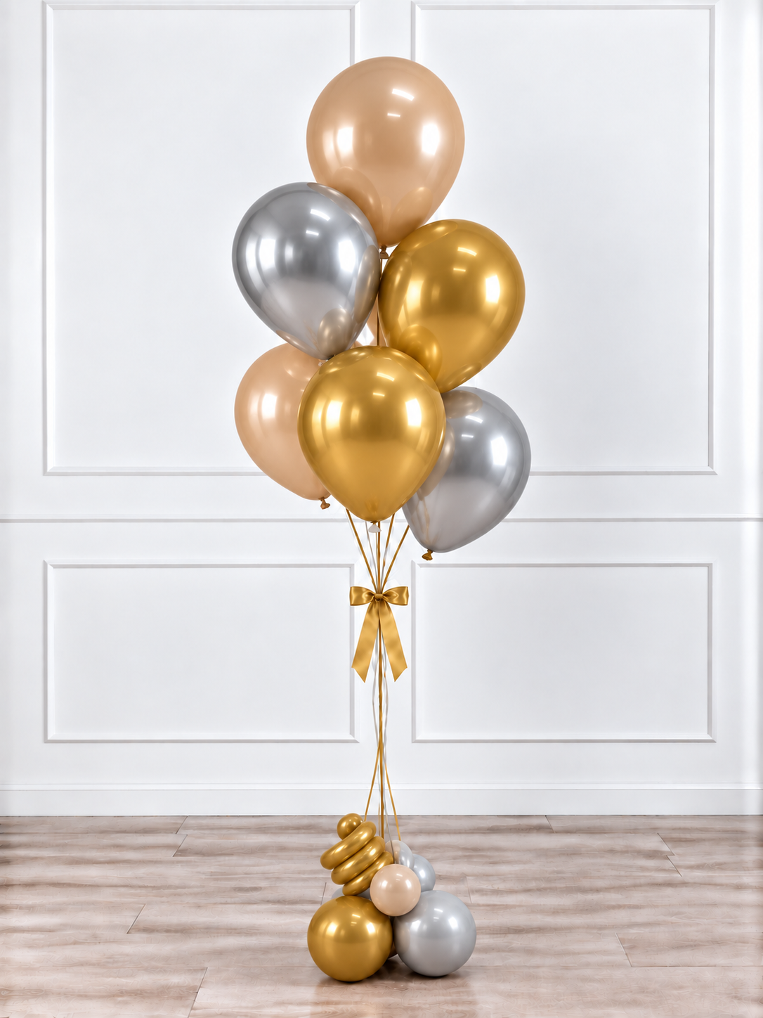 Ana Karina Balloons champagne glow balloon bunch plus