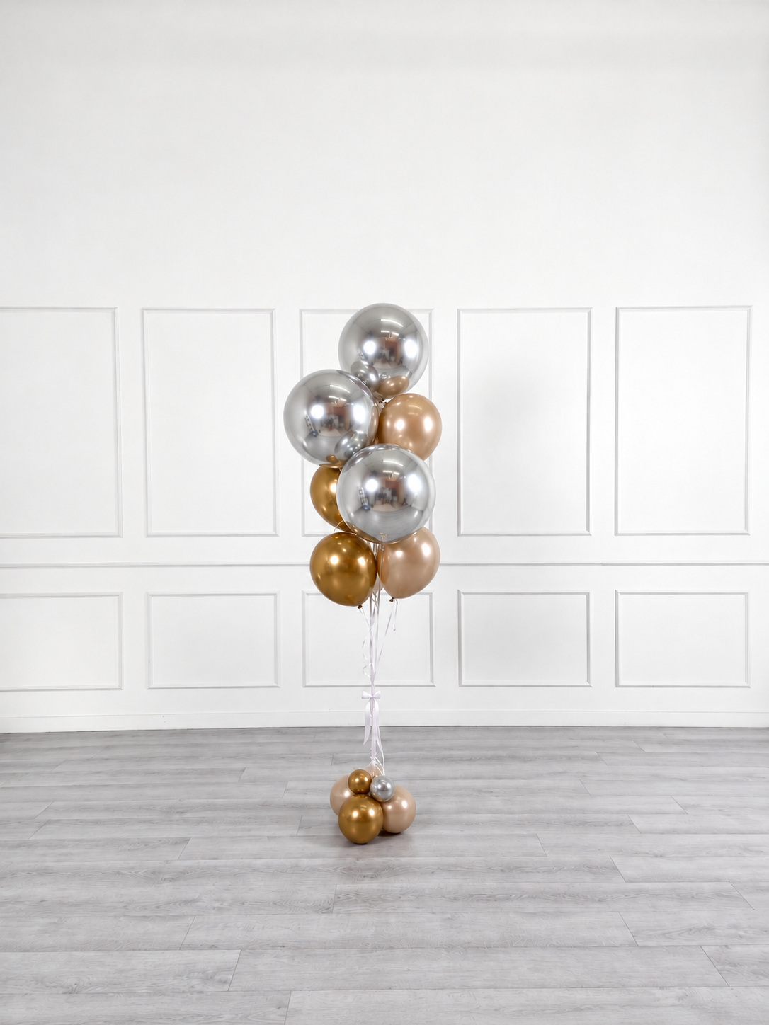 Ana Karina Balloons champagne glow balloon bunch orbz luxe