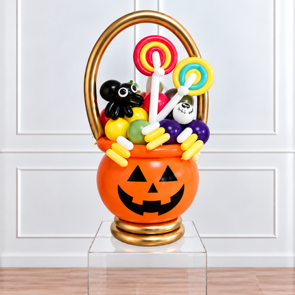 Halloween - Cauldron Balloon Surprise - Orange