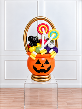 Halloween - Cauldron Balloon Surprise - Orange