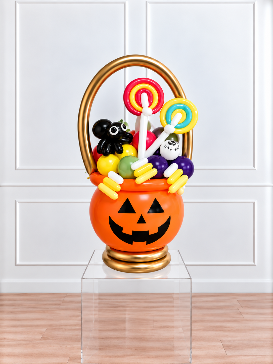 Halloween - Cauldron Balloon Surprise - Orange