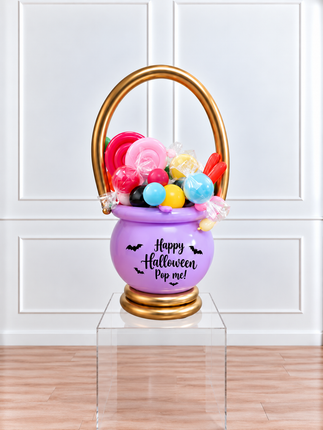 Halloween - Cauldron Balloon Surprise - Purple