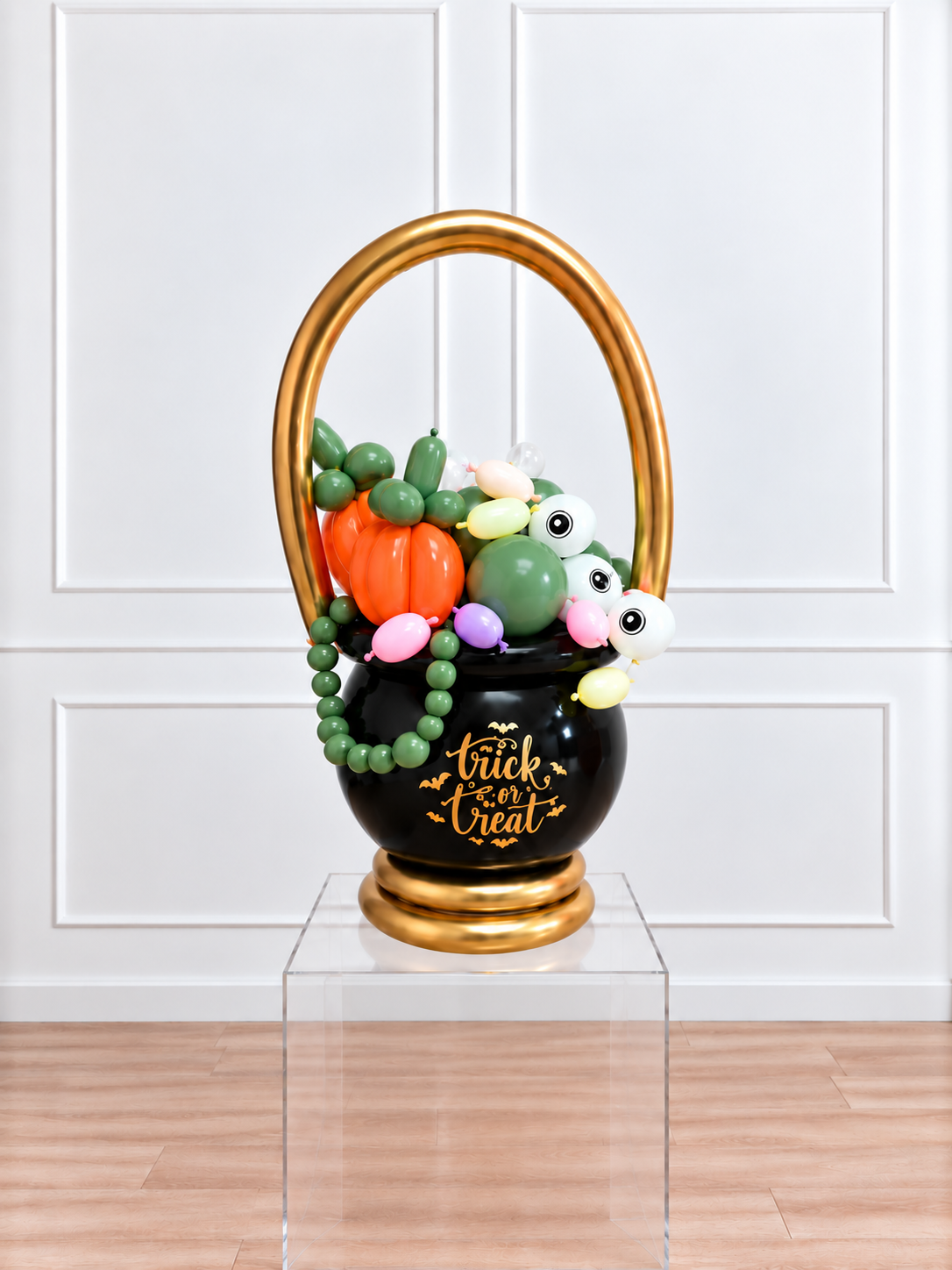 Halloween - Cauldron Balloon Surprise - Black