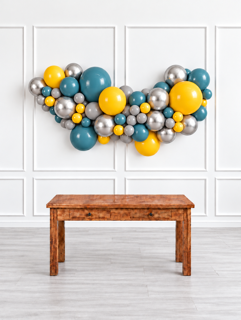 Ana Karina Balloons steel horizon easy-hang organic balloon garland, additional product image