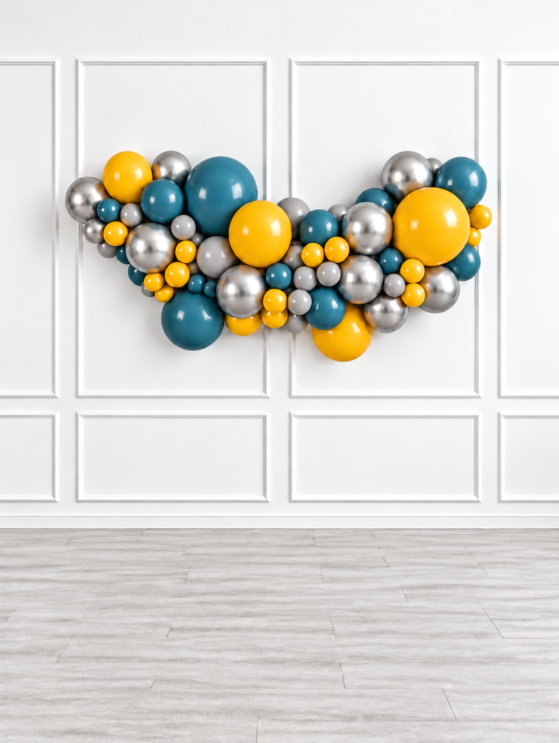 Ana Karina Balloons steel horizon easy-hang organic balloon garland