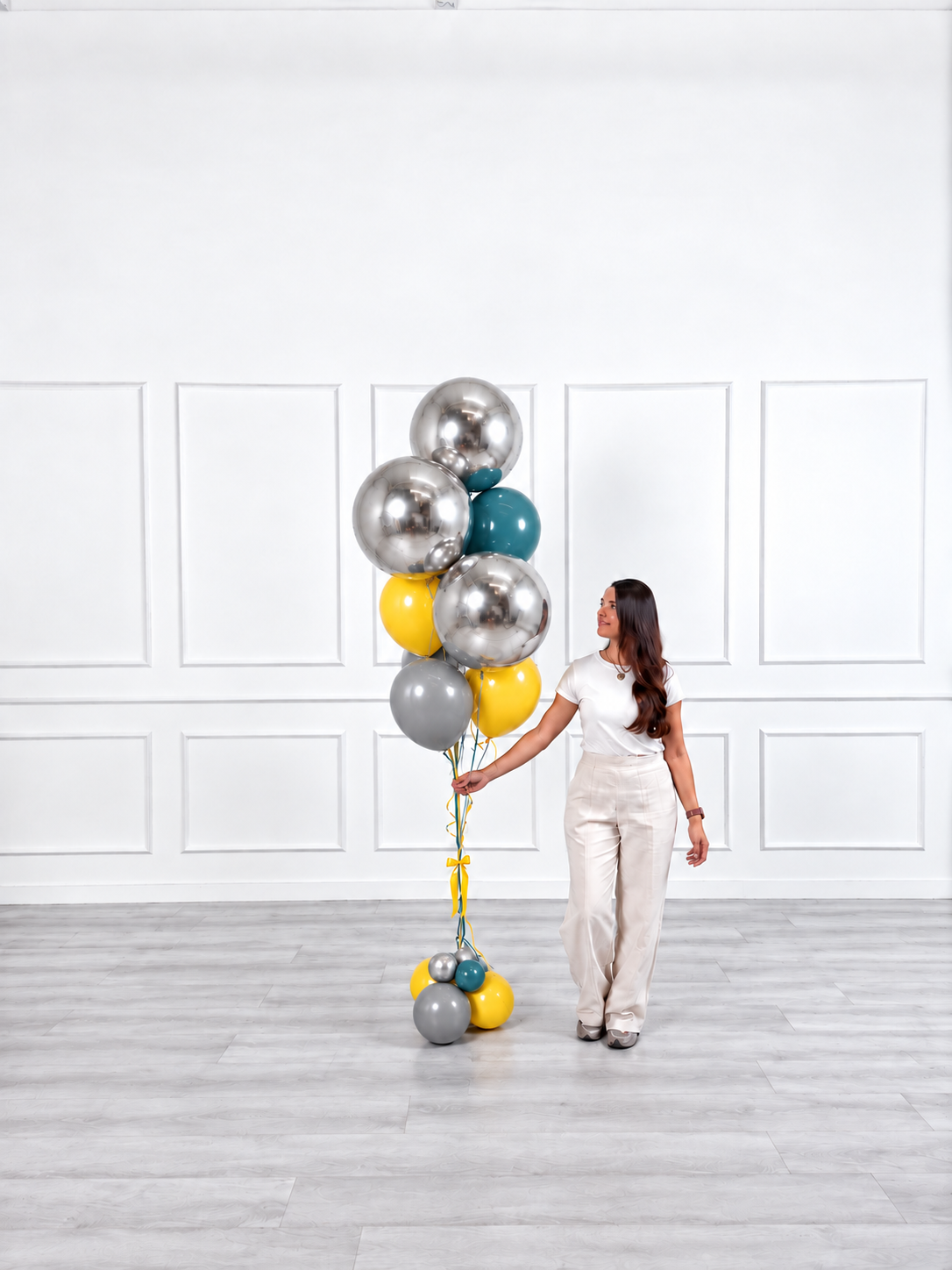 Ana Karina Balloons steel horizon balloon bunch orbz luxe, additional product image