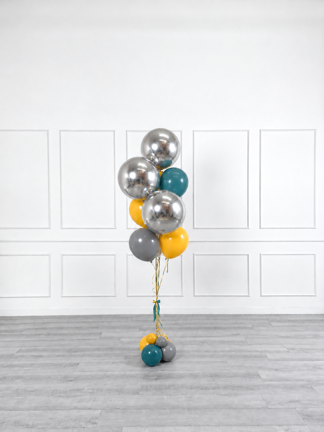 Ana Karina Balloons steel horizon balloon bunch orbz luxe