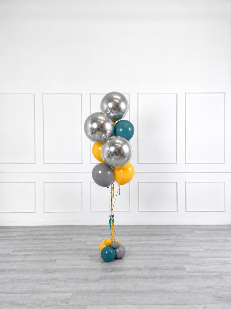 Ana Karina Balloons steel horizon balloon bunch orbz luxe