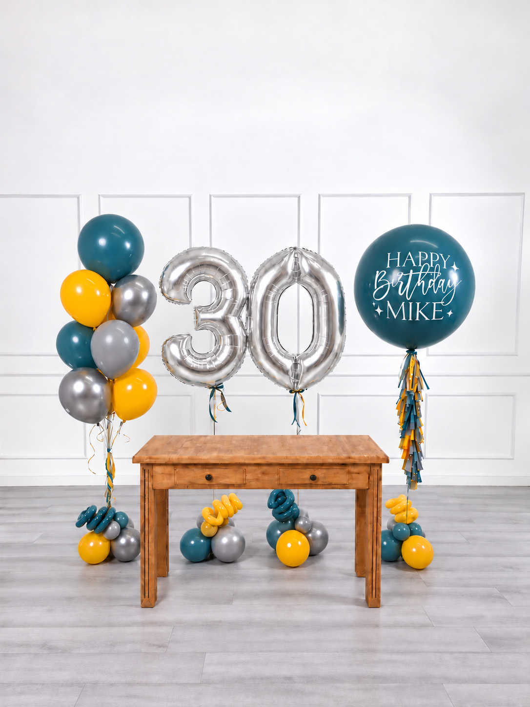Ana Karina Balloons steel horizon personalized birthday balloon set deluxe, additional product image