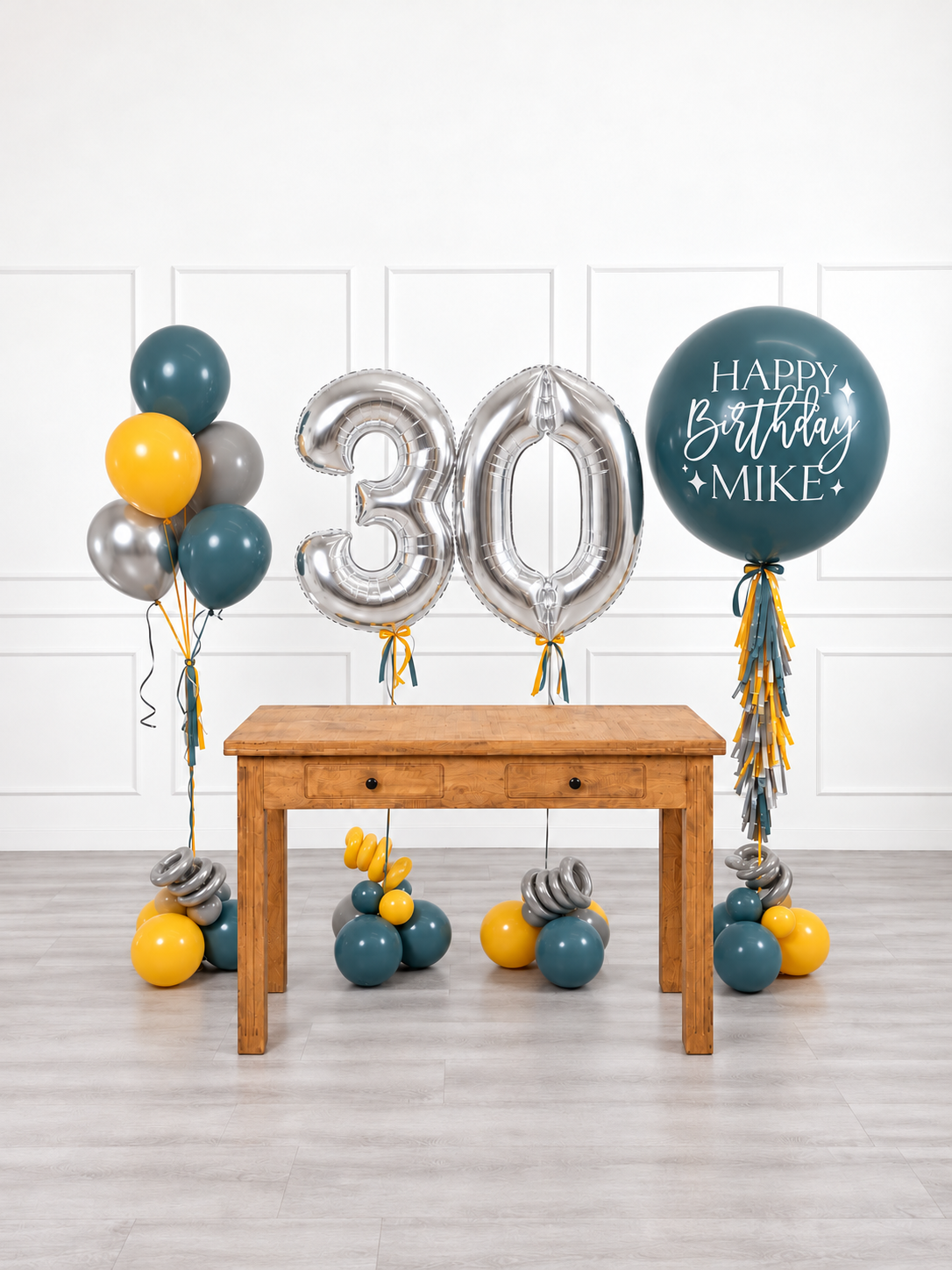 Ana Karina Balloons steel horizon personalized birthday balloon set classic, additional product image