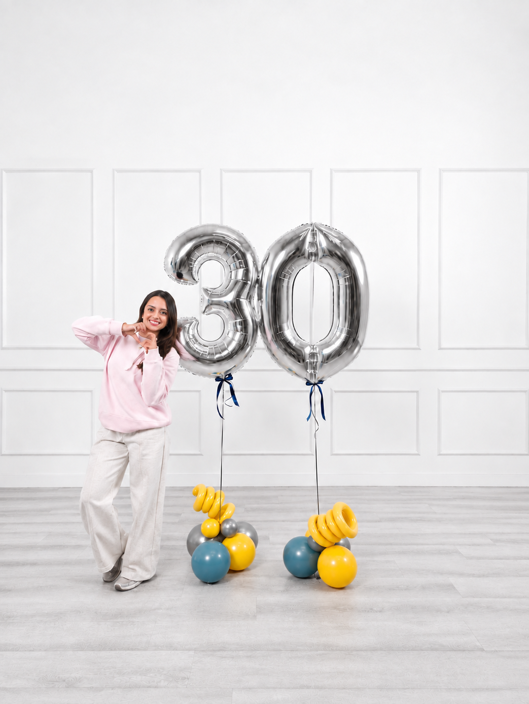 Ana Karina Balloons steel horizon foil numbers, additional product image