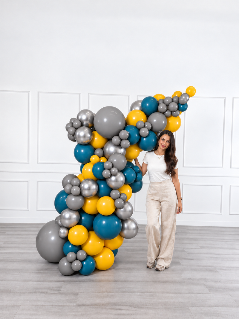 Ana Karina Balloons steel horizon freestanding balloon garland, additional product image