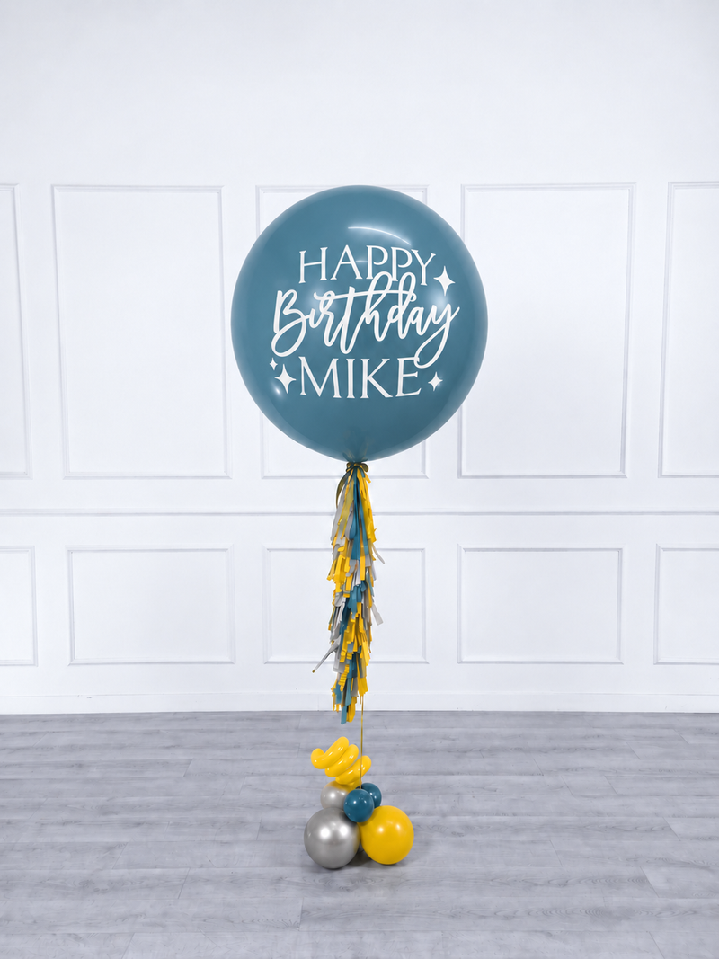 Ana Karina Balloons steel horizon personalized jumbo balloon, additional product image