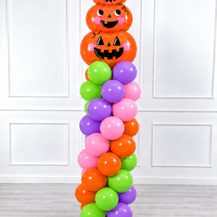 Halloween - Classic Balloon Column - Pumpkin Tower - Pastel Fun