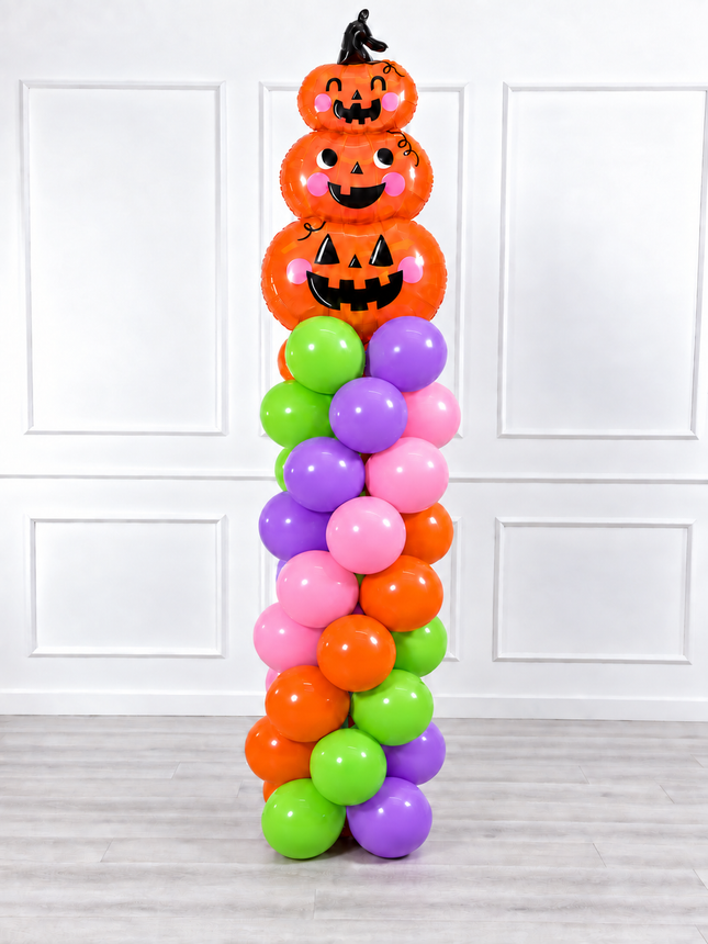 Halloween - Classic Balloon Column - Pumpkin Tower - Pastel Fun
