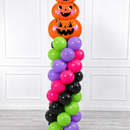 Halloween - Classic Balloon Column - Pumpkin Tower - Vibrant Fun
