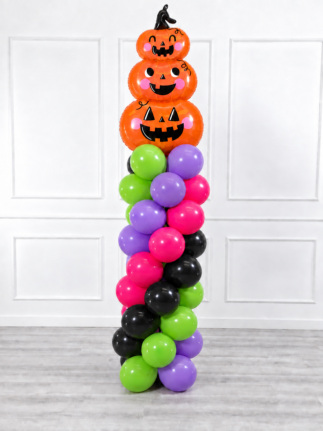 Halloween - Classic Balloon Column - Pumpkin Tower - Vibrant Fun